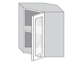 1.60.3у Шкаф настенный (h=720) угловой на 600мм со стекл. дверцей в Ревде - revda.magazin-mebel74.ru | фото