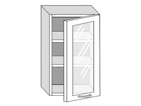 19.50.3 Шкаф настенный (h=913) на 500мм с 1-ой стекл. дверцей в Ревде - revda.magazin-mebel74.ru | фото