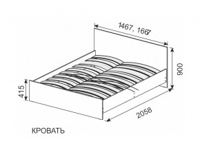 Кровать 1600х2000 ортопедическое основание в Ревде - revda.magazin-mebel74.ru | фото