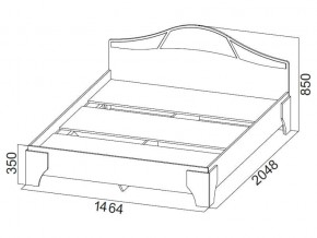 Кровать двойная (Без матраца 1,4*2,0) в Ревде - revda.magazin-mebel74.ru | фото