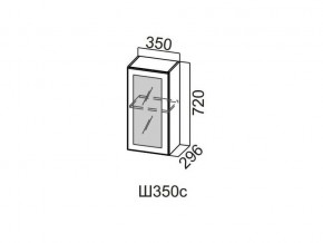 Ш350с/720 Шкаф навесной 350/720 (со стеклом) в Ревде - revda.magazin-mebel74.ru | фото